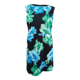 Tahari ASL Women's Plus Size Printed Scuba Sheath Dress