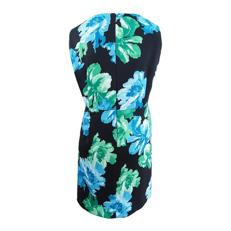 Tahari ASL Women's Plus Size Printed Scuba Sheath Dress