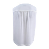 Tahari ASL Women's Plus Size Ruffle Pleat Keyhole Blouse (3X, Ivory White)
