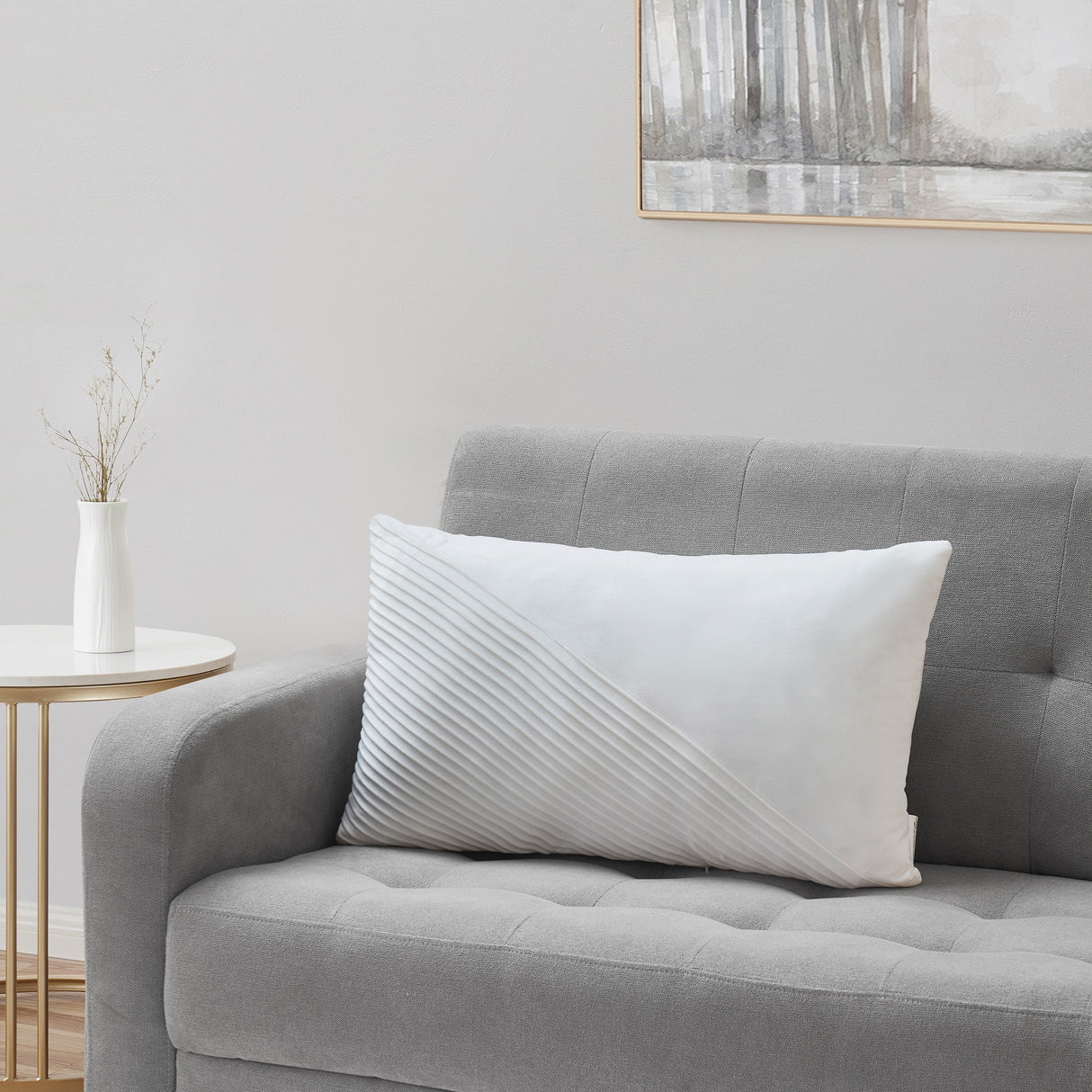Tahari Home 14" x 24" Emily Solid Reverse Oblong Decorative Pillow
