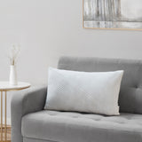 Tahari Home 14" x 24" Emily Solid Reverse Oblong Decorative Pillow
