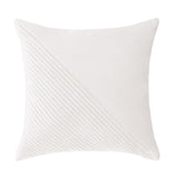 Tahari Home 18" x 18" Emily White Solid Reverse Decorative Pillow