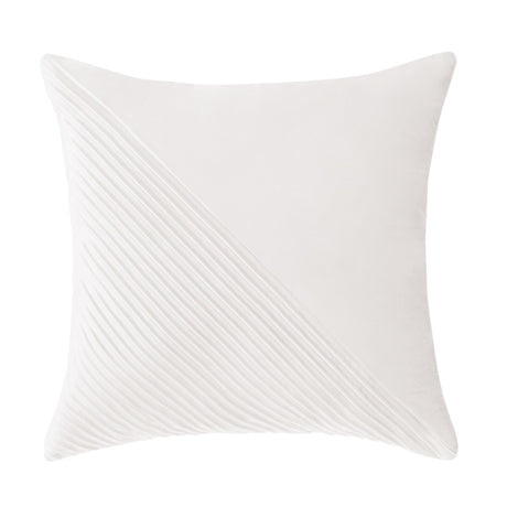 Tahari Home 18" x 18" Emily White Solid Reverse Decorative Pillow