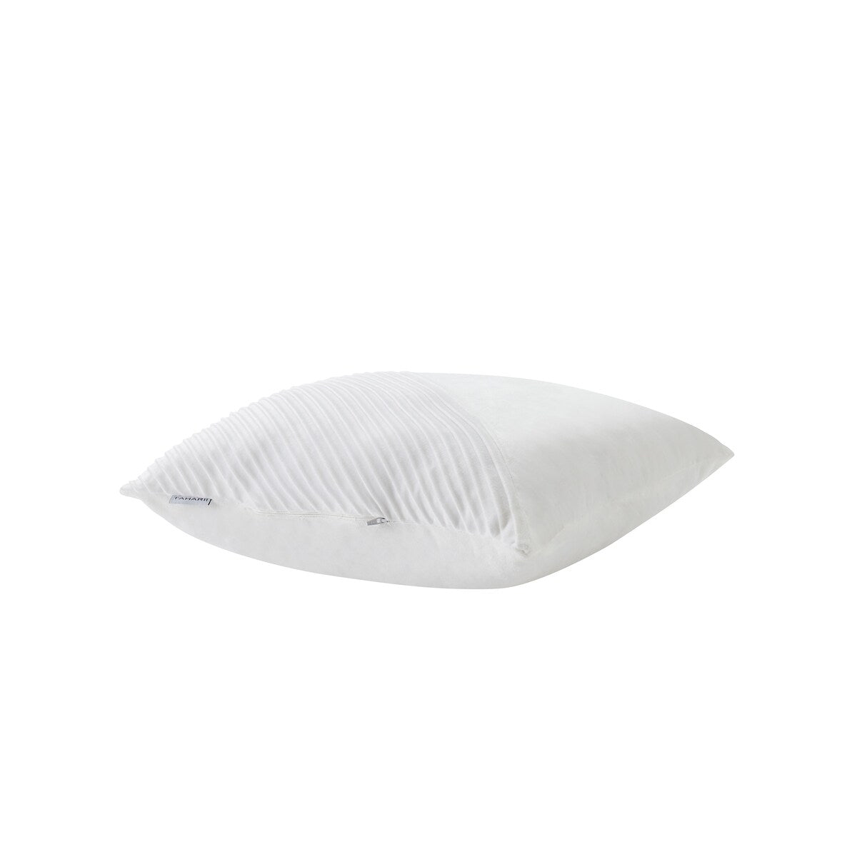 Tahari Home 18" x 18" Emily White Solid Reverse Decorative Pillow