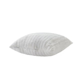 Tahari Home 20" x 20" Cassie White Ribbed Stripe Decorative Pillow