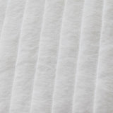 Tahari Home 20" x 20" Cassie White Ribbed Stripe Decorative Pillow