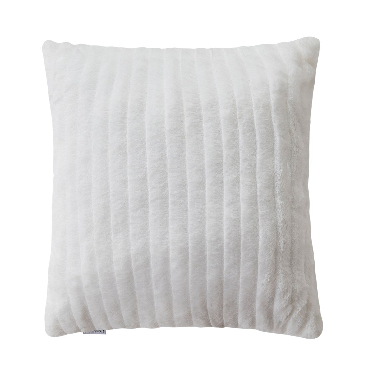 Tahari Home 20" x 20" Cassie White Ribbed Stripe Decorative Pillow