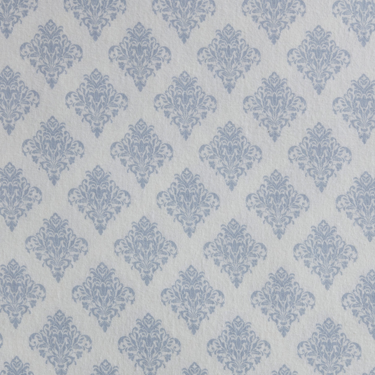 Tahari Home Alexa Blue Medallion Triple Brushed Cotton Flannel Bed Sheet Set