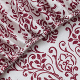 Tahari Home Damask Triple Brushed Cotton Flannel Bed Sheet Set