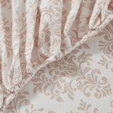 Tahari Home Damask Triple Brushed Cotton Flannel Bed Sheet Set