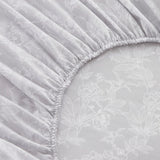 Tahari Home Emmy Grey Floral 6-Piece Printed Microfiber Bed Sheet Set