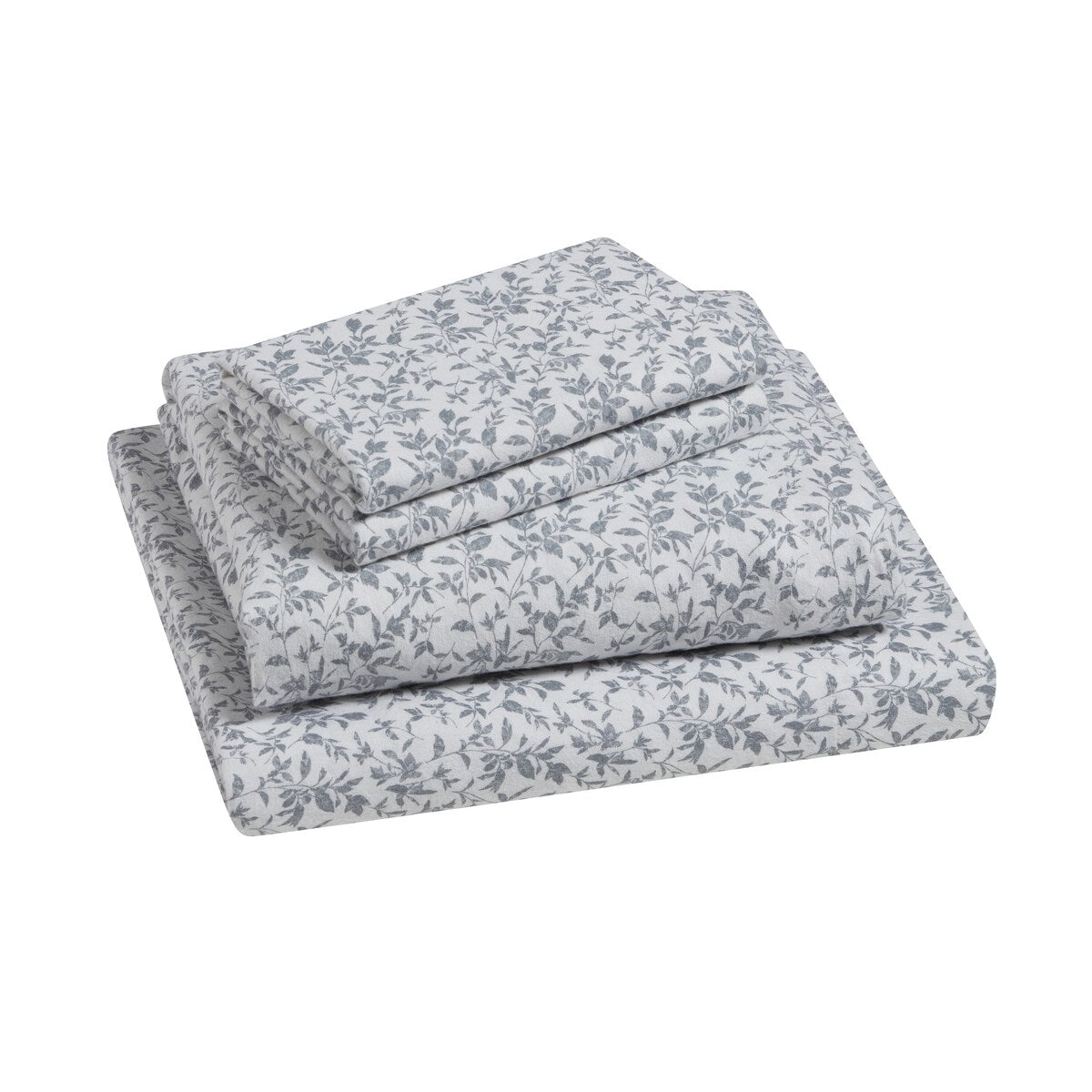 Tahari Home Flora Floral Triple Brushed Cotton Flannel Bed Sheet Set