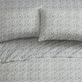Tahari Home Flora Floral Triple Brushed Cotton Flannel Bed Sheet Set