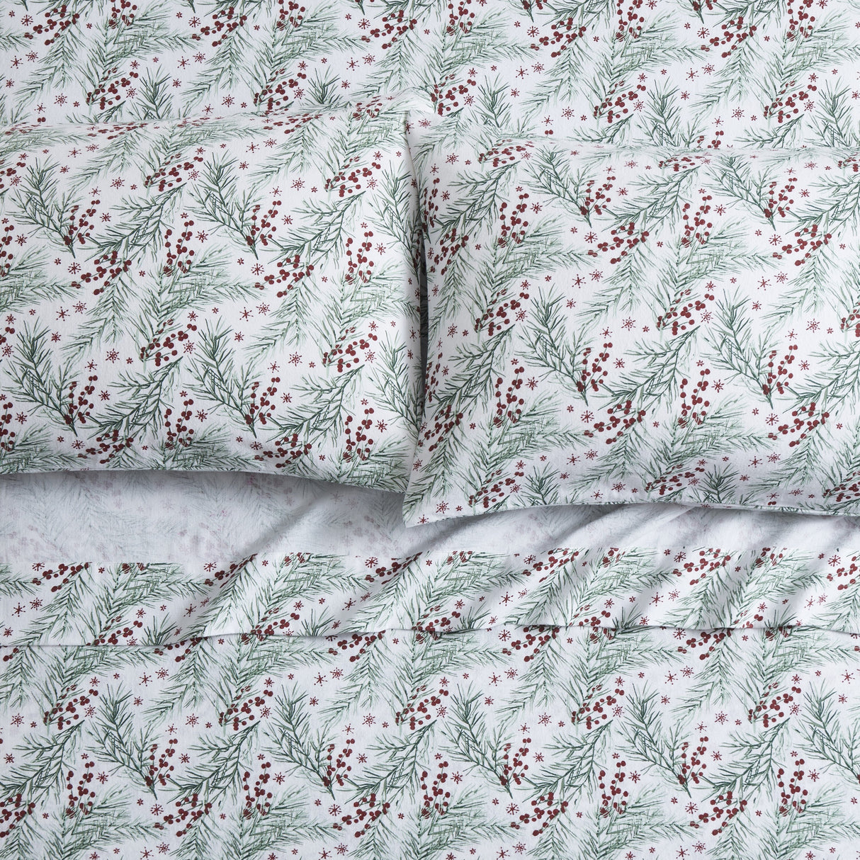 Tahari Home Pine Triple Brushed Cotton Flannel Bed Sheet Set
