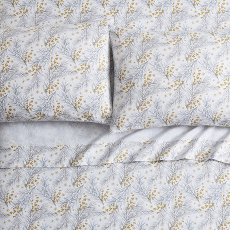 Tahari Home Pine Triple Brushed Cotton Flannel Bed Sheet Set
