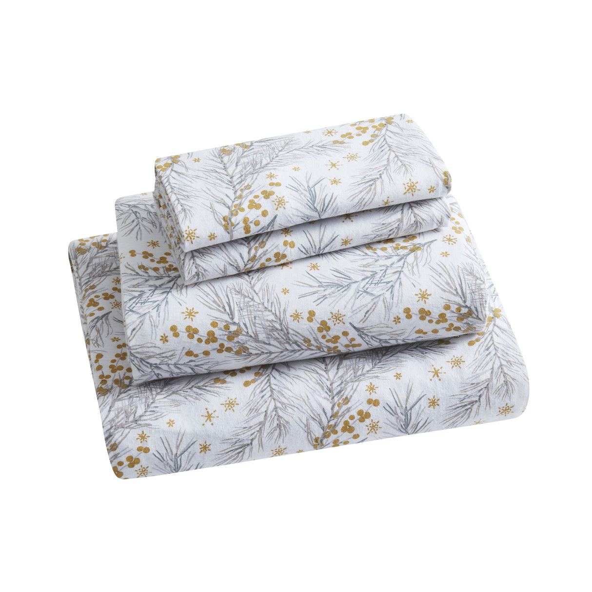 Tahari Home Pine Triple Brushed Cotton Flannel Bed Sheet Set
