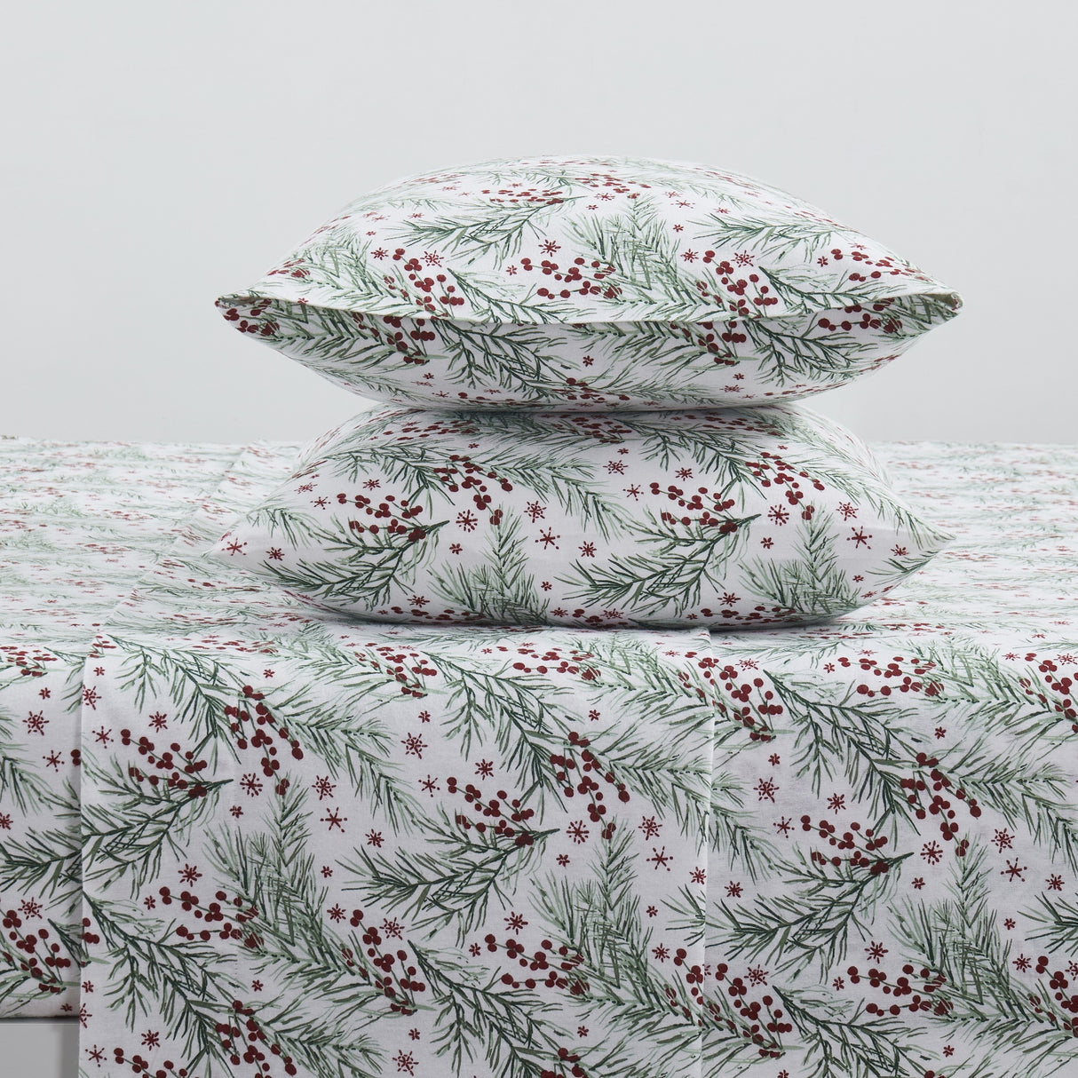 Tahari Home Pine Triple Brushed Cotton Flannel Bed Sheet Set