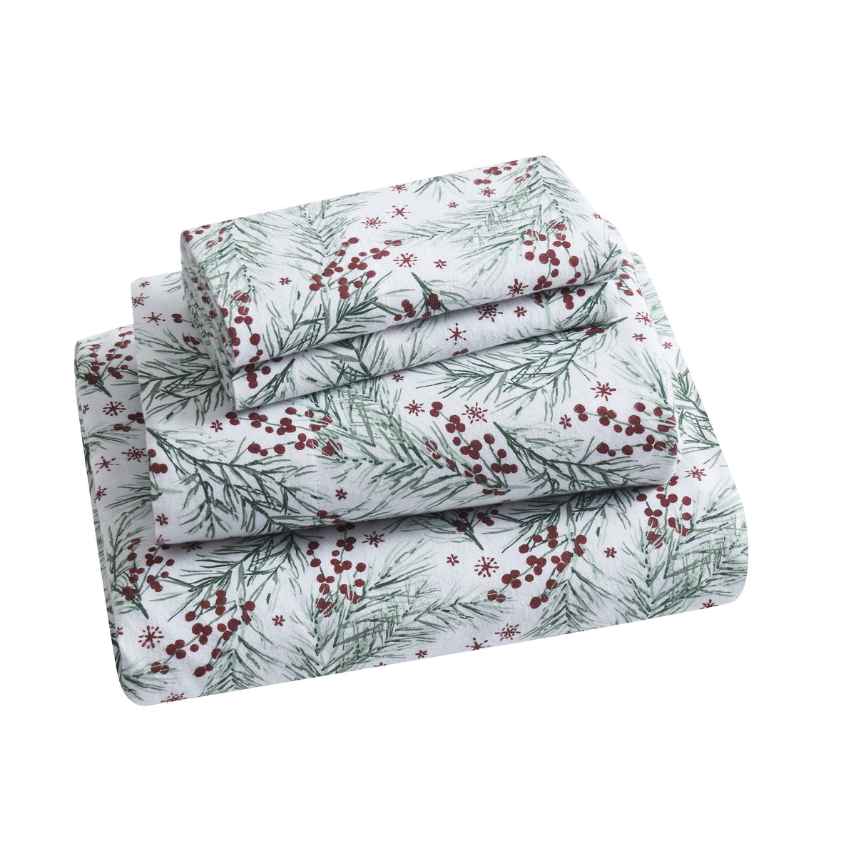 Tahari Home Pine Triple Brushed Cotton Flannel Bed Sheet Set