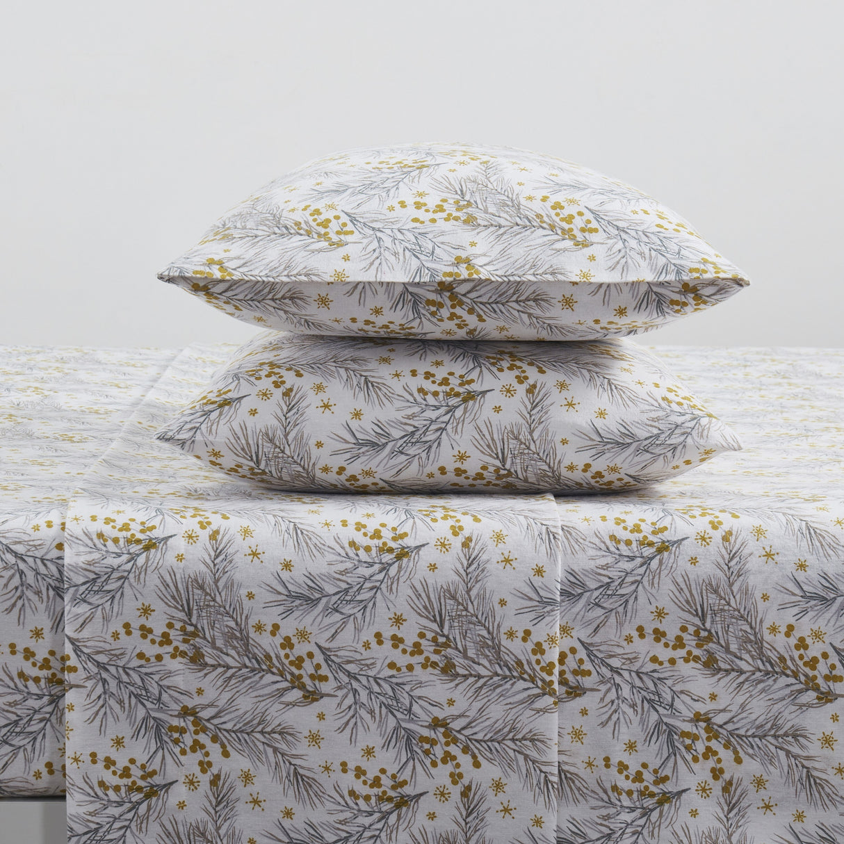 Tahari Home Pine Triple Brushed Cotton Flannel Bed Sheet Set