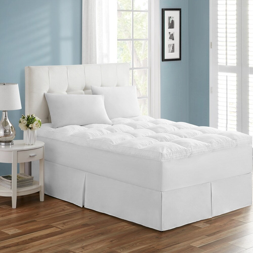 Tahari Home Premium Embossed 21" Deep Pocket Mattress Topper Pad
