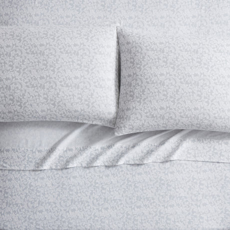 Tahari Home Scroll Triple Brushed Cotton Flannel Bed Sheet Set