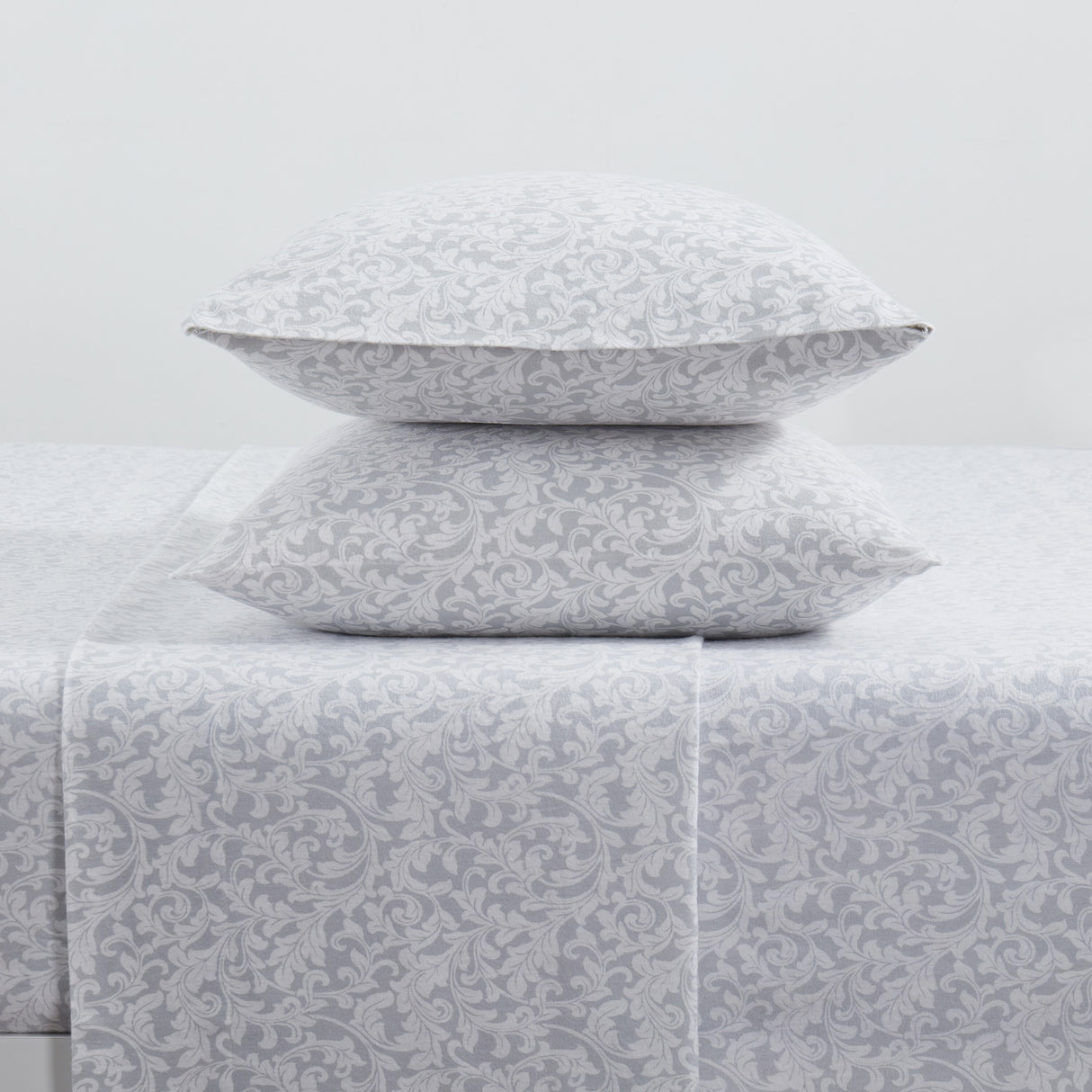 Tahari Home Scroll Triple Brushed Cotton Flannel Bed Sheet Set