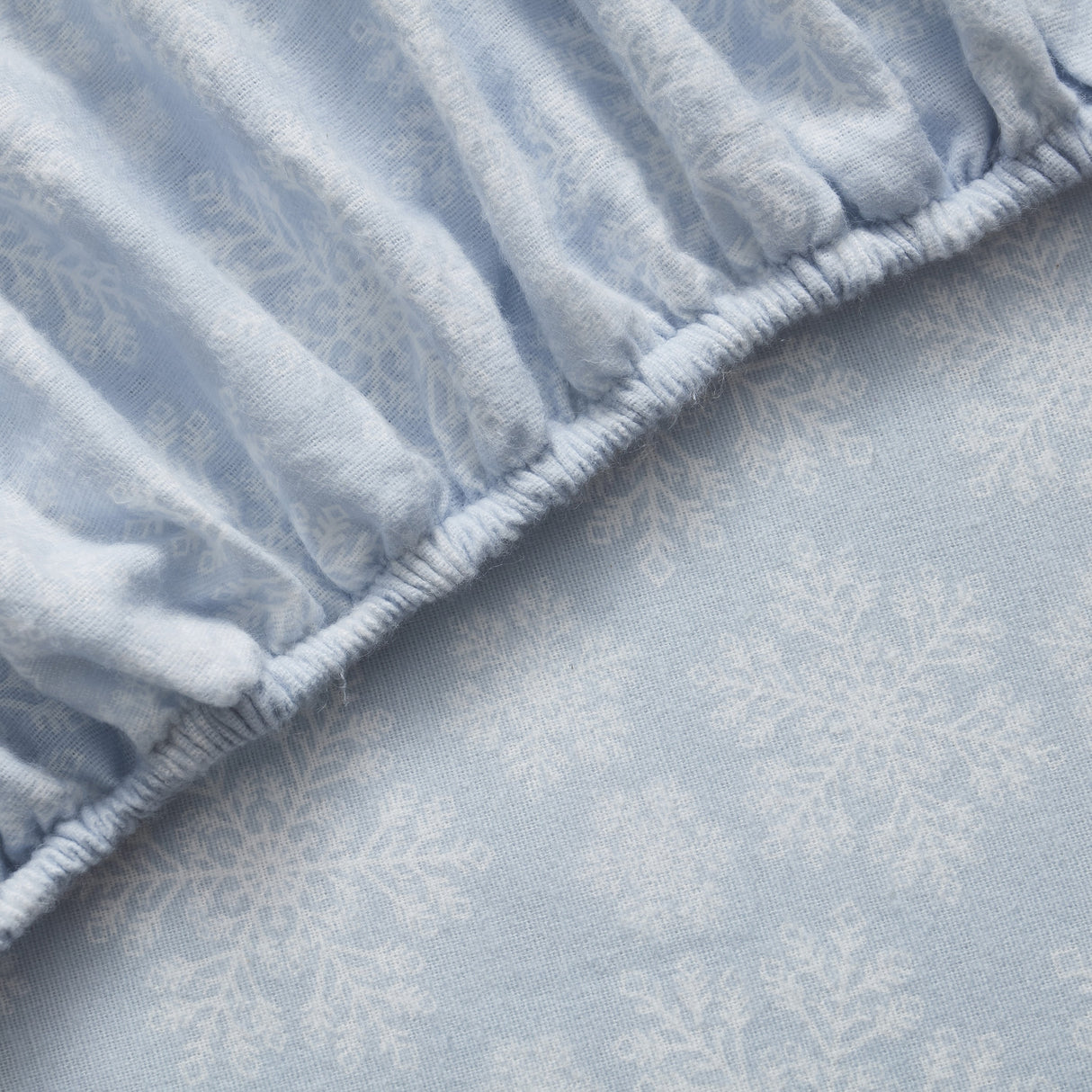 Tahari Home Snowflake Triple Brushed Cotton Flannel Bed Sheet Set