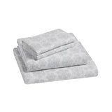 Tahari Home Snowflake Triple Brushed Cotton Flannel Bed Sheet Set