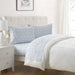 Tahari Home Snowflake Triple Brushed Cotton Flannel Bed Sheet Set