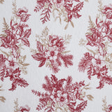 Tahari Home Toile Red Triple Brushed Cotton Flannel Bed Sheet Set