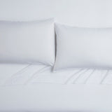 Tahari Home Winny Bright White 6-Piece Trellis Embossed Microfiber Bed Sheet Set