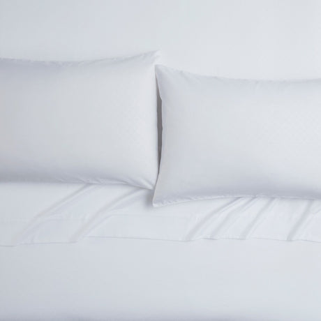 Tahari Home Winny Bright White 6-Piece Trellis Embossed Microfiber Bed Sheet Set
