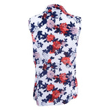 Tahari Women's Floral-Print Button-Front Blouse