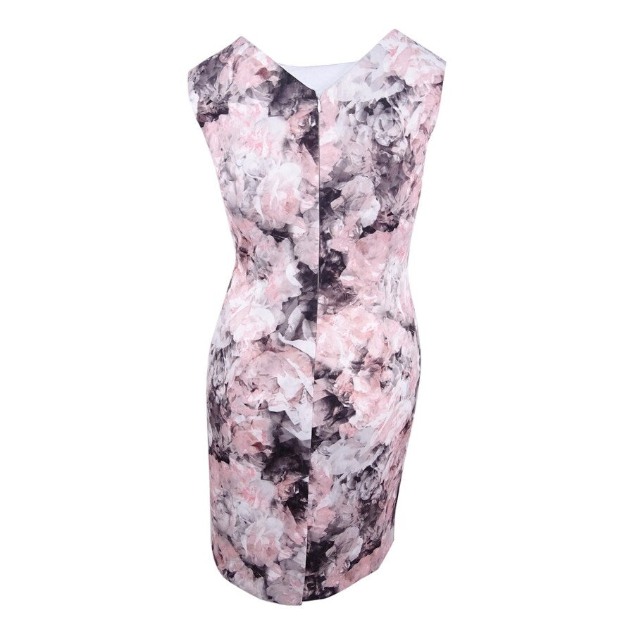 Tahari Women's Floral-Print Scuba Sheath Dress