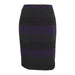 Tahari Women's Petite Striped Vented Pencil Skirt