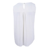 Tahari Women's Plus Size Keyhole Shell Top