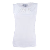 Tahari Women's Sleeveless Pleat-Neck Top