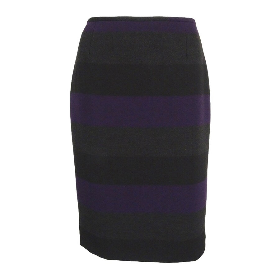 Tahari Women's Striped Vented Pencil Skirt