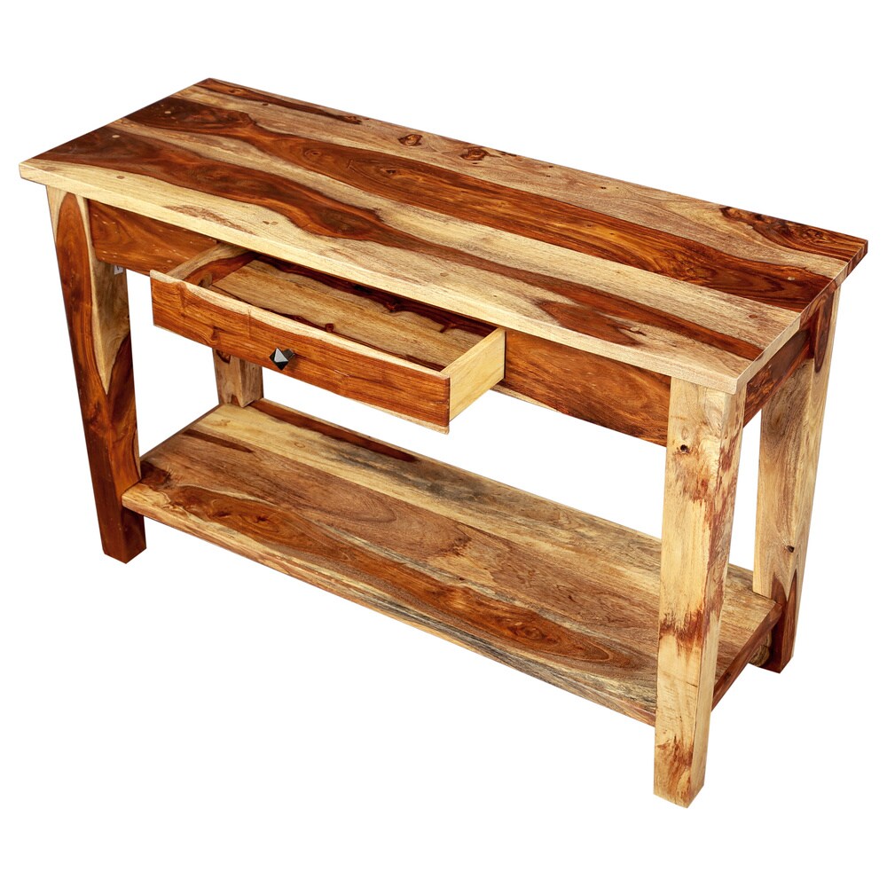 Porter Taos Solid Sheesham Sofa Table (India) - 30"H x 18"W x 48"L