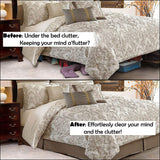 Tailored Bedskirt with Split Corners -14 inch Drop, Stone, Full