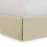 Tailored Velvet Bed Skirt with Split Corner