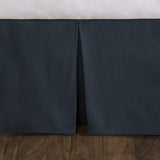 Tailored Velvet Bed Skirt with Split Corner