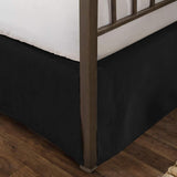 Tailored Velvet Bed Skirt with Split Corner