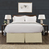 Tailored Velvet Bed Skirt with Split Corner