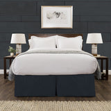 Tailored Velvet Bed Skirt with Split Corner
