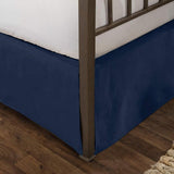Tailored Velvet Bed Skirt with Split Corner