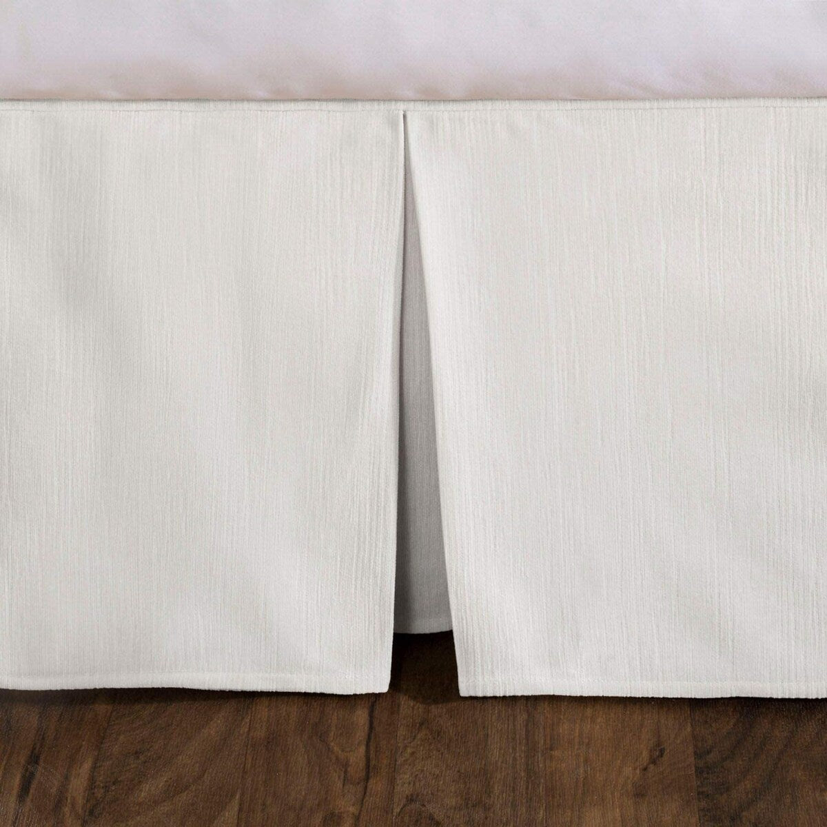 Tailored Velvet Bed Skirt with Split Corner