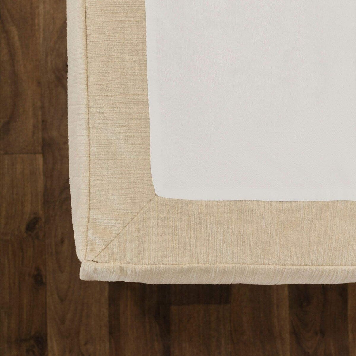 Tailored Velvet Bed Skirt with Split Corner