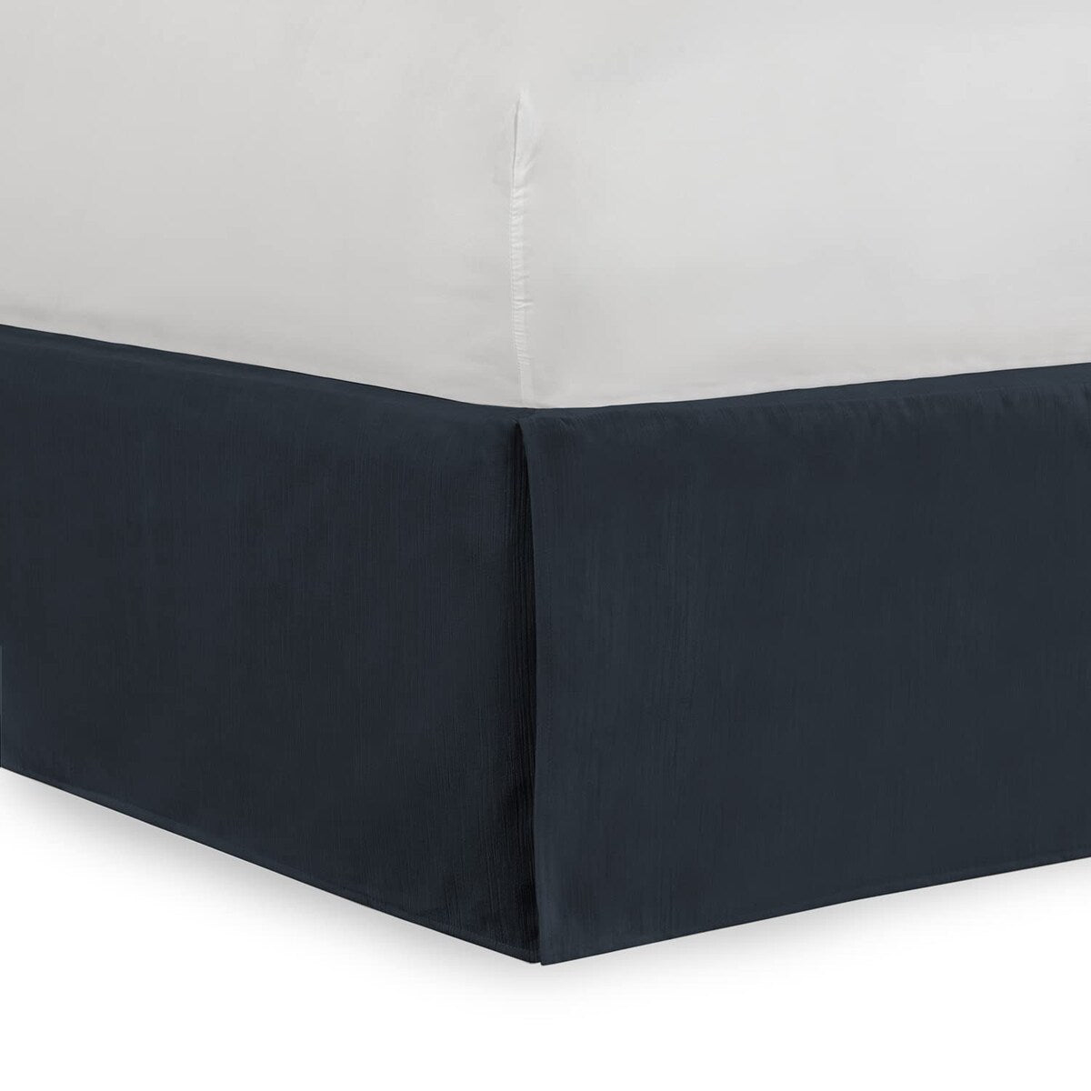 Tailored Velvet Bed Skirt with Split Corner