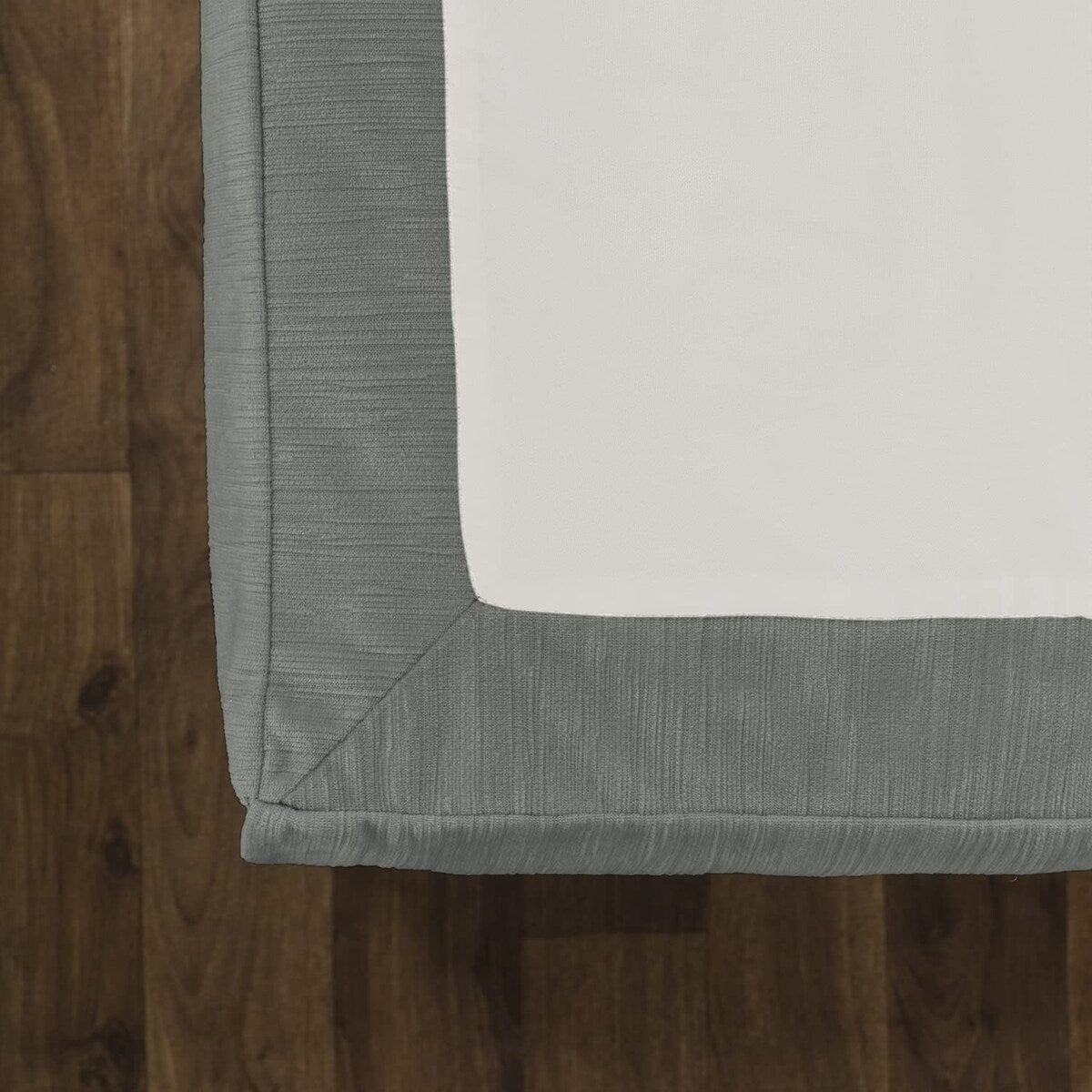 Tailored Velvet Bed Skirt with Split Corner